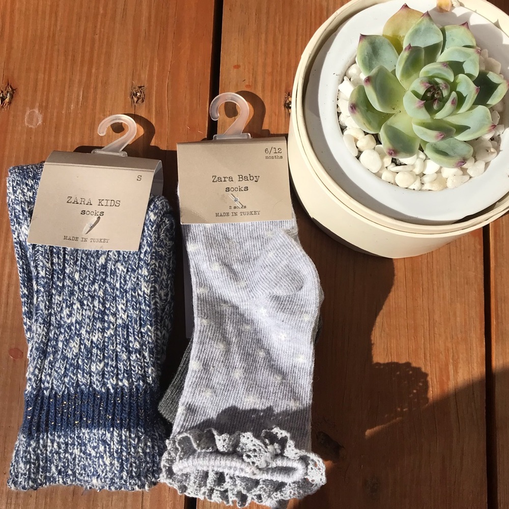 Zara Baby/Kids Socks 12-14CM/14-16CM NWT